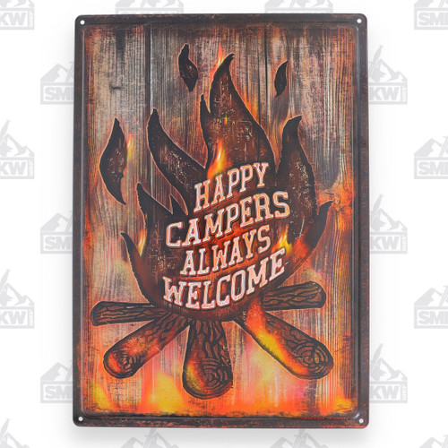 Rivers Edge 12" x 17" Campers Always Welcome Sign