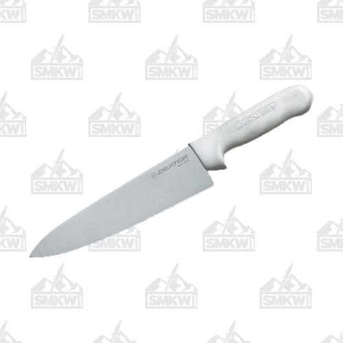 Dexter Russell Sani-Safe Stainless Steel 8" Cook's Knife White Handle