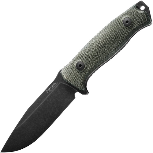 LionSTEEL M5 Green 4.53in Plain Black Stonewash Drop Point