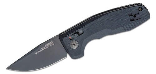 SOG-TAC AU Compact Automatic Knife Drop Point Black