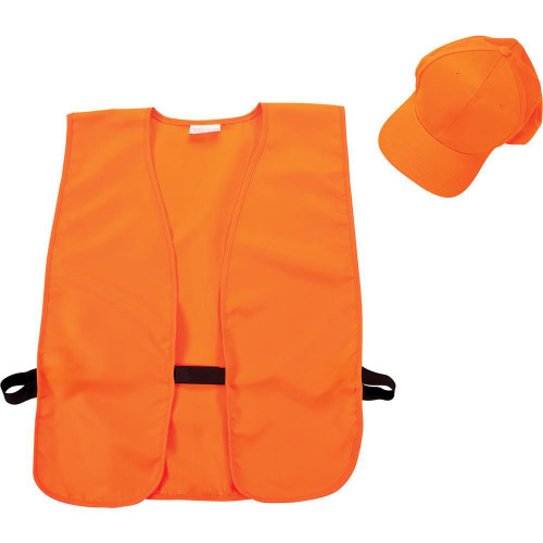 Allen Blaze Orange Adult Hunting Vest and Hat Safety Combo
