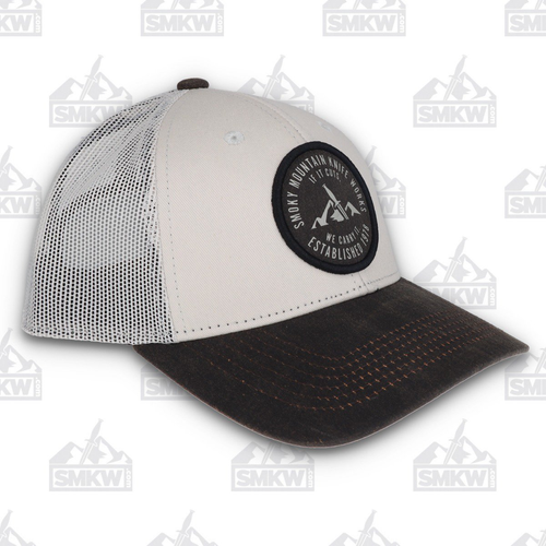 Smoky Mountain Knife Works Logo Hat Putty Brown