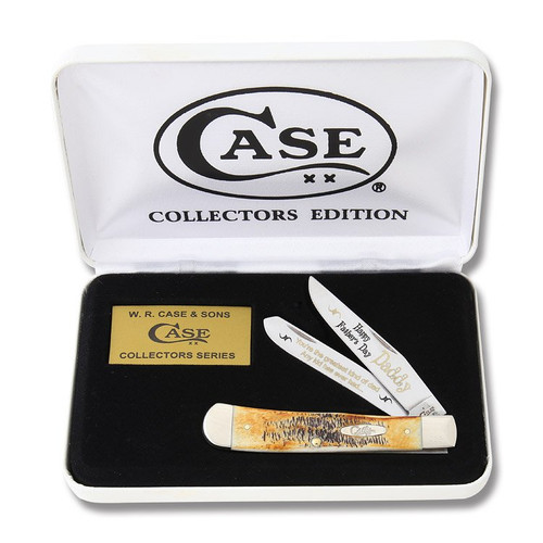 Case XX Happy Father's Day 6.5 BoneStag Trapper Limited Edition Folding Knife CA65HFDD