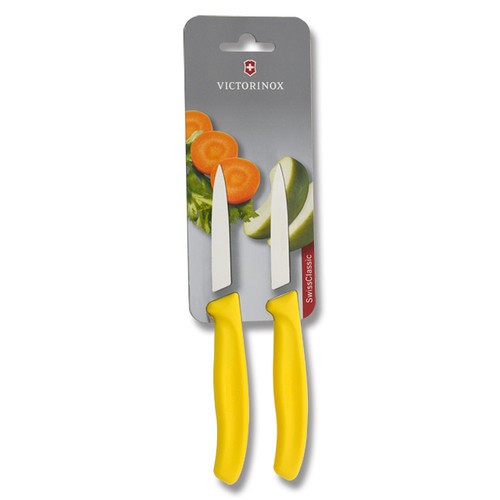 Victorinox 2 Piece Yellow Paring Knife Set