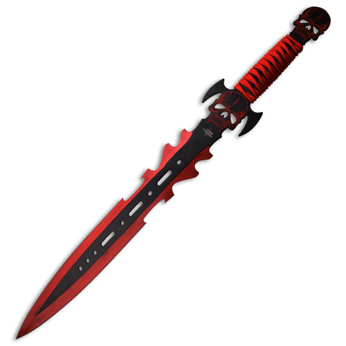 27' Red & Black Skull Sword