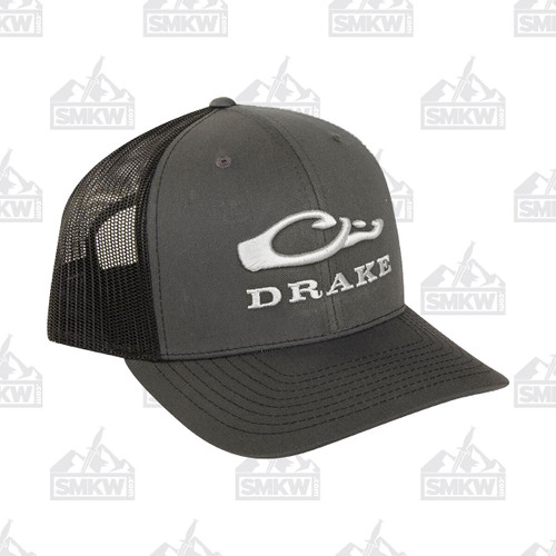 Drake Mesh Back Cap Black and Charcoal