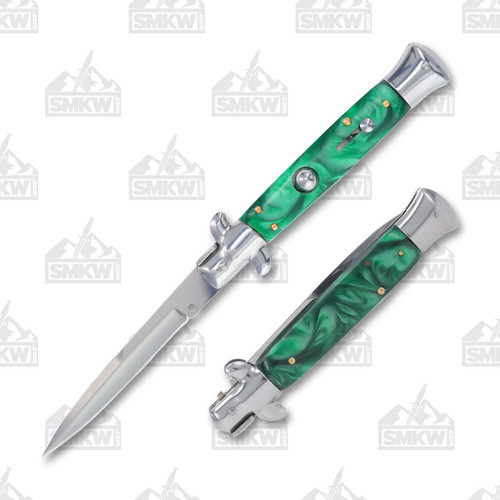 Rite Edge 5" Emerald Green Automatic Stiletto Knife