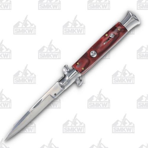 Rite Edge 5" Automatic Stiletto Onyx Red