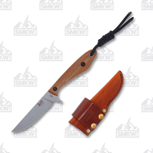 Smith & Sons Spur Natural Micarta Fixed Blade