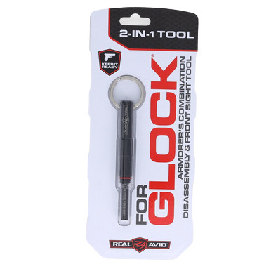 Real Avid 2-in-1 Glock Tool | Black Keychain Multi-Tool