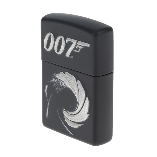 Zippo James Bond 007 Texture Print Black Matte Lighter