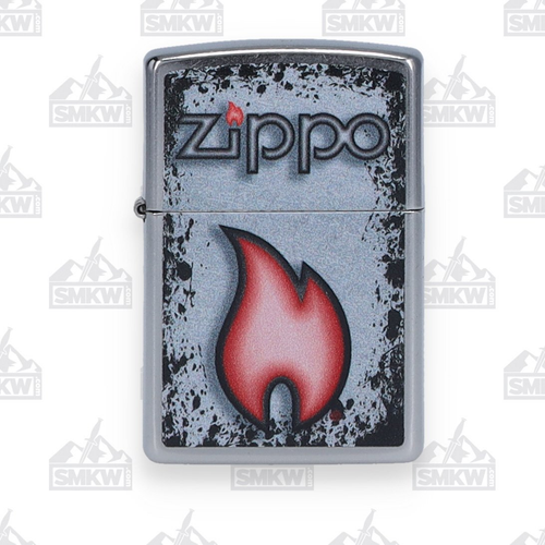 Zippo Flame Street Chrome Lighter