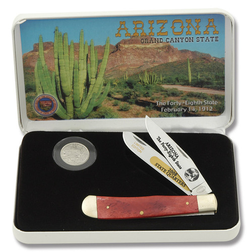 Frost Cutlery Arizona State Quarter & Trapper Collector Set FR312AZ
