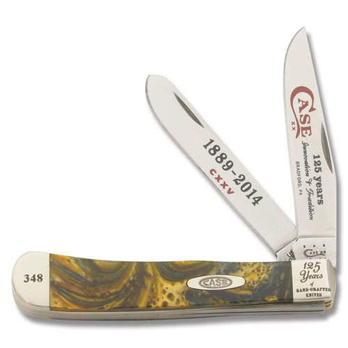 Case 125th Anniversary Gold Corelon Trapper Folding Knife