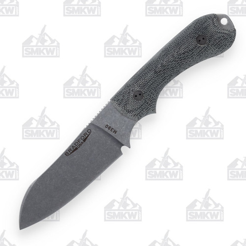 Bradford Guardian 3 Fixed Blade Knife Black Micarta 3D Sheepsfoot BRAD1573