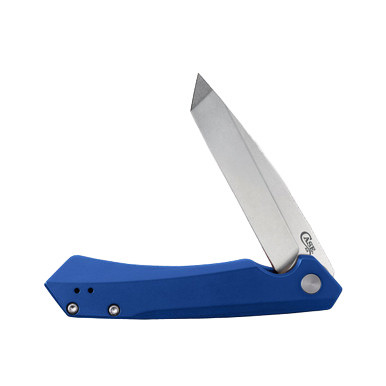 Case XX Kinzua Folding Knife Stonewash S35VN Tanto/Blue 