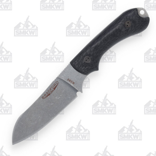 Bradford Guardian 3 Fixed Blade Knife Carbon Fiber 3D Sheepsfoot