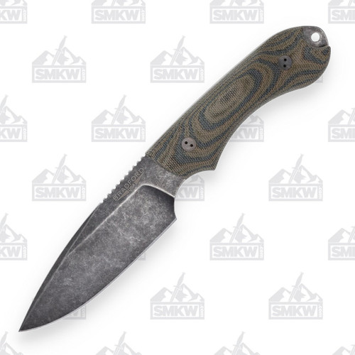 Bradford Guardian 4 Fixed Blade Knife M390 False Edge 3D Camo Micarta