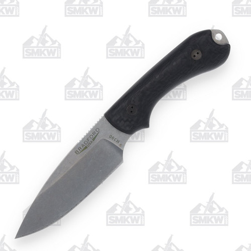 Bradford Guardian 3 3D Carbon Fiber 3.5in Plain Stonewash Drop Point 1