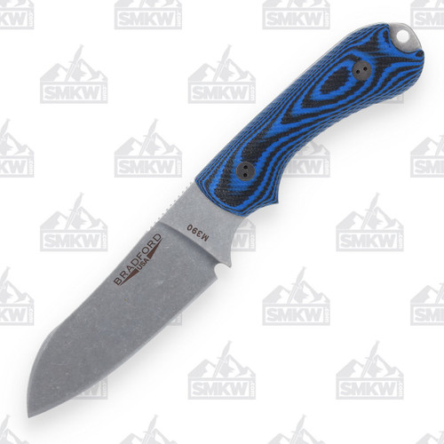 Bradford Guardian 3 Fixed Blade Knife Blue G-10 3D Sheepsfoot