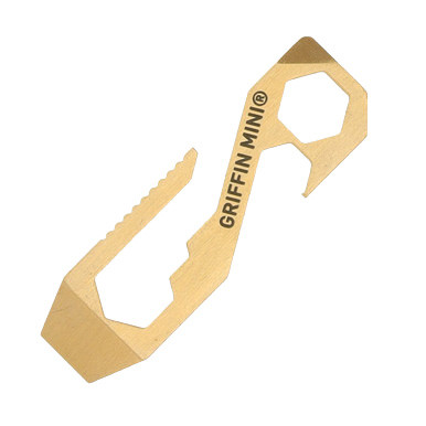 Griffin Pocket Tool Mini Multi-Tool Brass 10 Tools