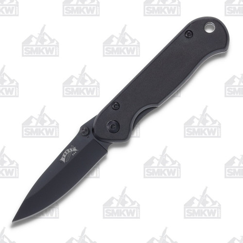Frost Linerlock Folding Knife Black Aluminum FR818BLK