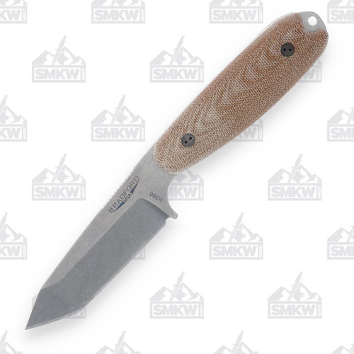 Bradford Guardian 3.5 Fixed Blade Knife Tanto 3D Natural Micarta