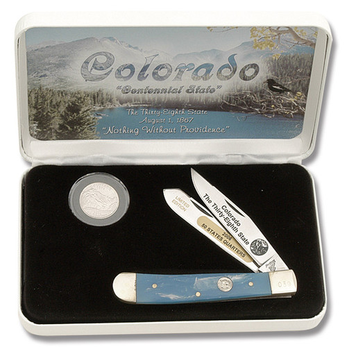 Frost Cutlery Colorado State Quarter & Trapper Collector Set FR312CO