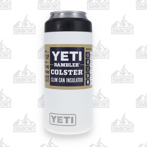 Yeti Rambler Colster Slim Can Insulator White 12oz