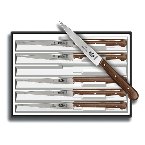 Victorinox 6 Piece 4.75Inch Rosewood Steak Knife Set F46059