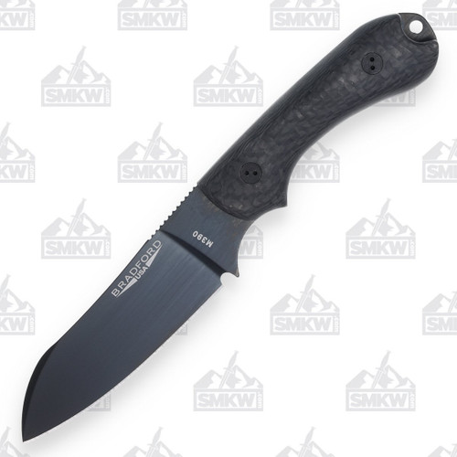 Bradford Guardian Fixed Blade Knife Sheepsfoot 3D Carbon Fiber