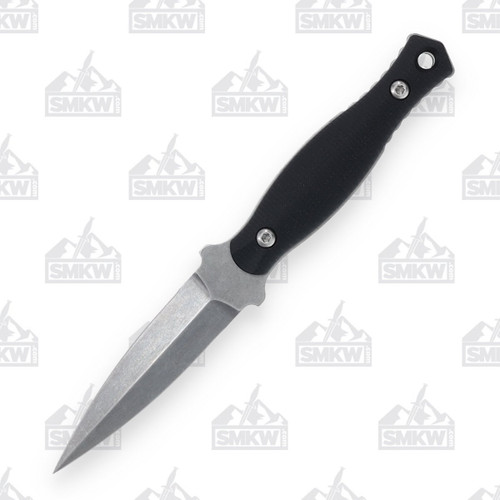 Defiant 7 Les George Galvo Fixed Blade Knife Black