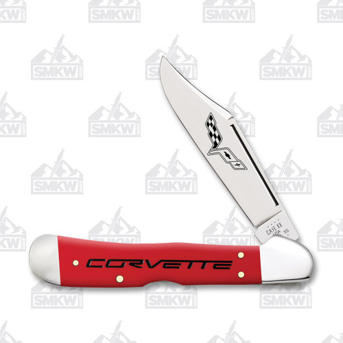 Case Chevrolet Corvette Red Synthetic CopperLock Folding Knife