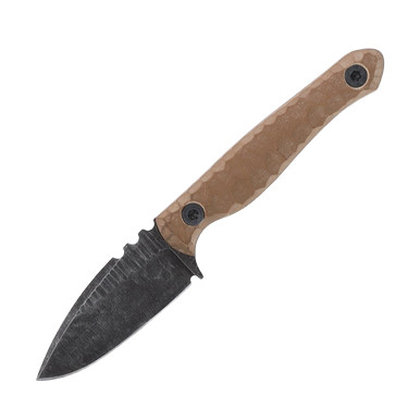 Wachtman Eddy 2 Fixed Blade Knife Stonewash/Coyote Brown G-10