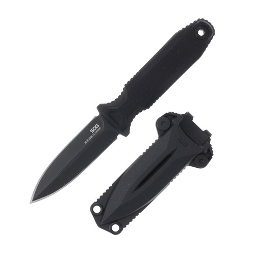 SOG Pentagon FX Covert Fixed Blade Knife Blackout