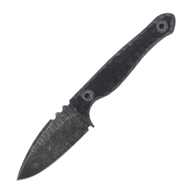 Wachtman Eddy 2 Fixed Blade Knife Stonewash with Pink/Black G-10