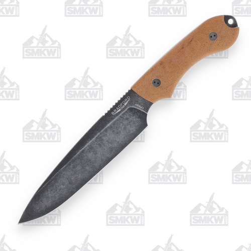 Bradford Guardian 6 Fixed Blade Knife 3V Sabre Grind 3D Natural Micarta