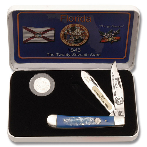 Frost Cutlery Florida State Quarter & Trapper Collector Set FR312FL