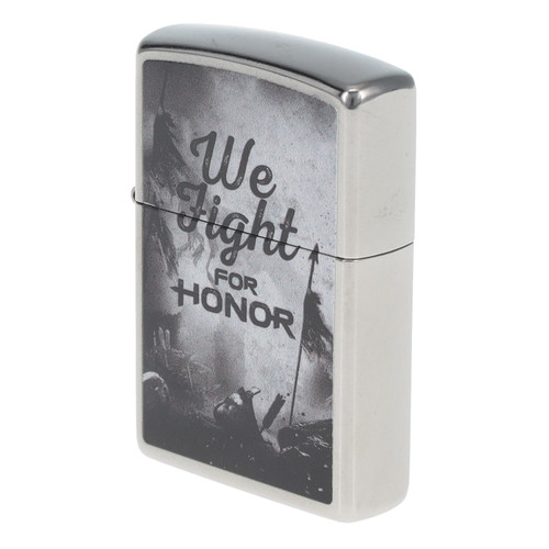 Zippo Street Chrome We Fight for Honor Lighter