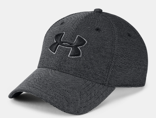 Under Armour Men's Heathered Blitzing 3.0 Black/Graphite Hat (Medium-Large)