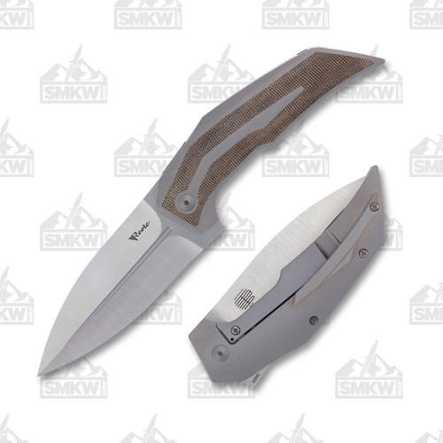 Reate T4000 Green Micarta Spear Point