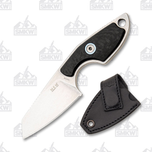 MKM MiKita Mikro 2 Fixed Blade 1.97in M390 Sheepsfoot Carbon Fiber