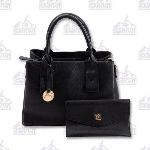 FabiGun Conceal Carry Purse Bag Black Leather Holster
