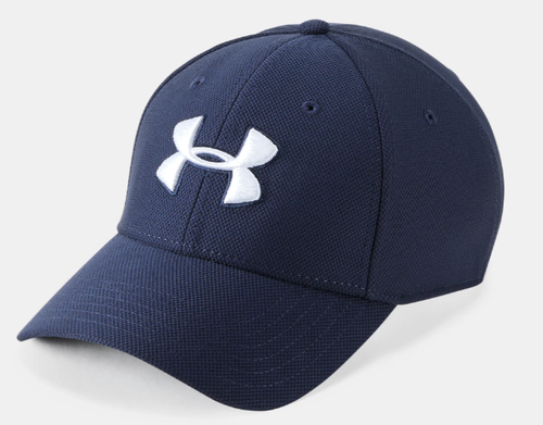 Under Armour Men's Heathered Blitzing 3.0 Navy Hat (Small-Medium)