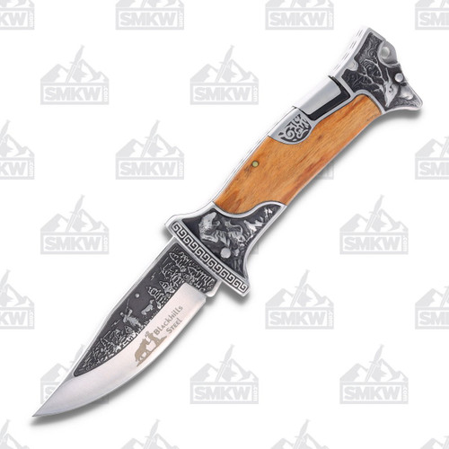 Black Hills Pakkawood Lockback Hunter Fixed Blade Knife