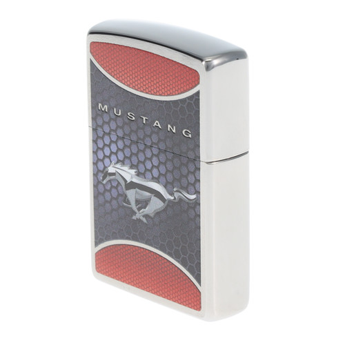 Zippo Ford Brushed Chrome Mustang Lighter