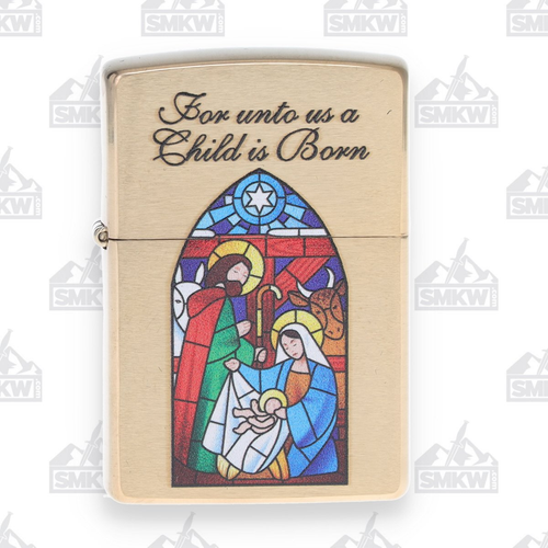 Zippo Brass Nativity Lighter