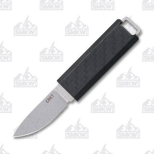 CRKT Scribe Pocket Fixed Blade 1.74in Stonewashed Drop Point Knife