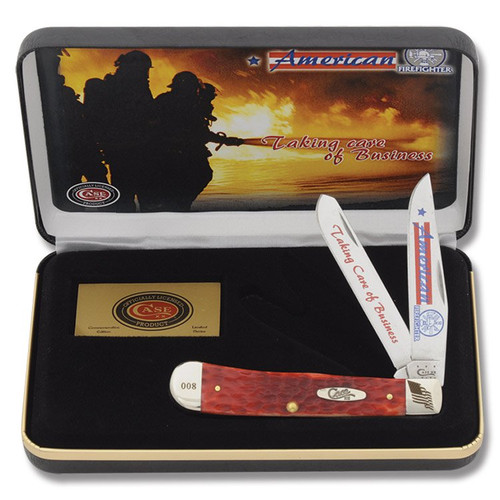 Case American Firefighter Trapper Folding Knife CATAFF