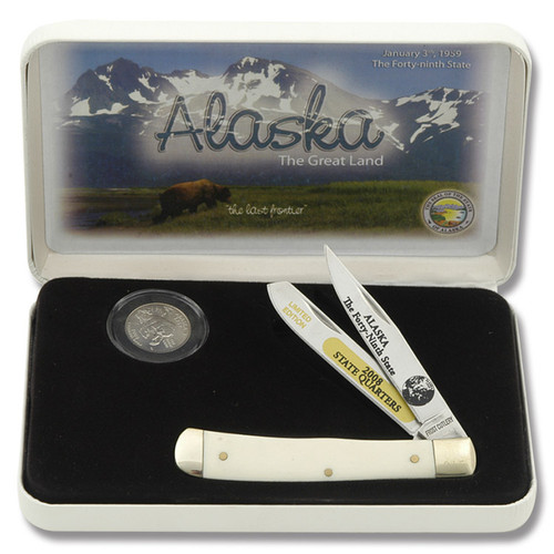 Frost Cutlery Alaska State Quarter & Trapper Collector Set FR312AK
